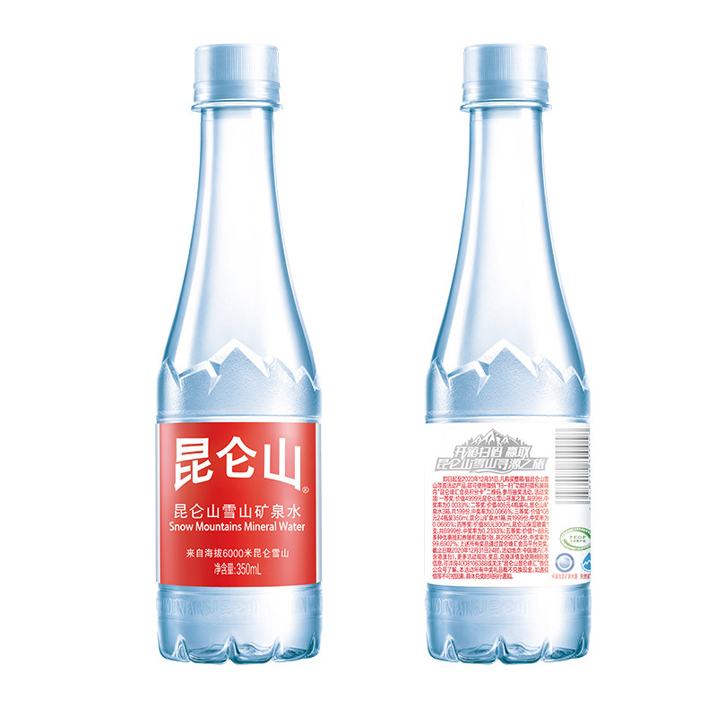 昆仑山雪山矿泉水350ml24瓶