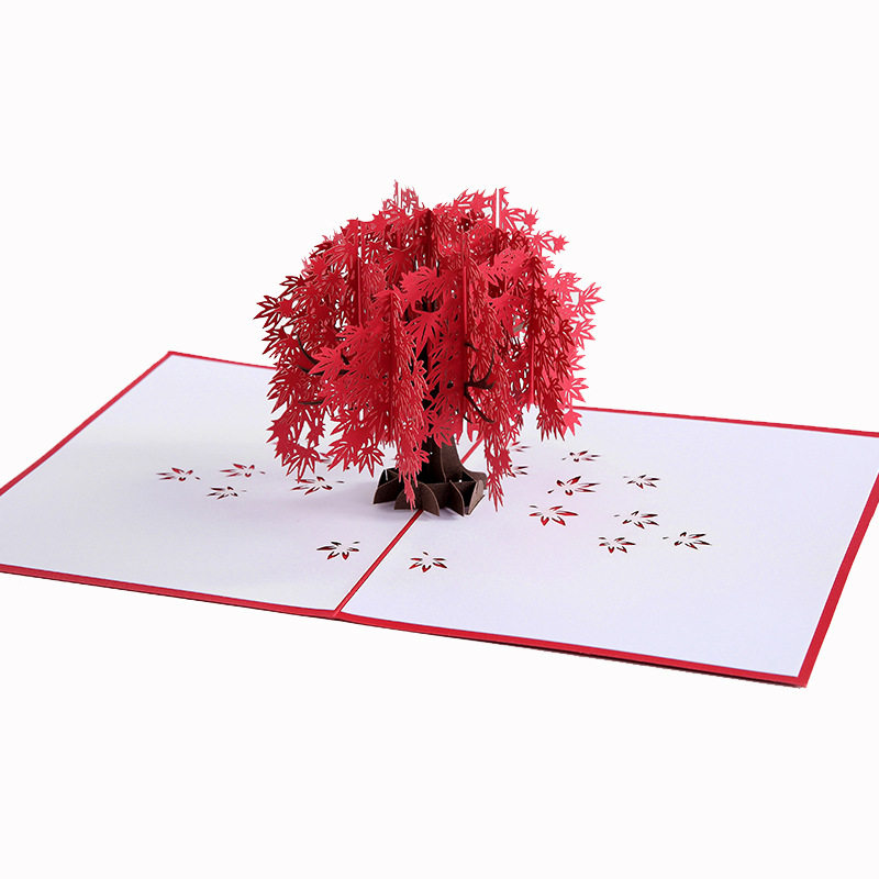 3d立体生日贺卡创意手工纸雕生日镂空贺卡婚礼贺卡