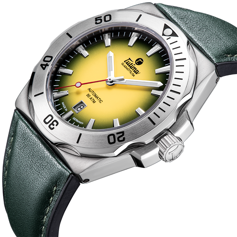 拓天马tutima自动机械男表运动百搭钛金属手表大表盘615509