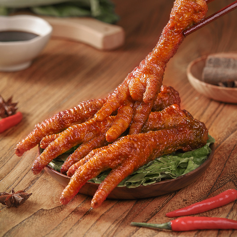 佰利旺虎虎皮凤爪卤味鸡爪熟食207g小吃苏州鸡肉零食