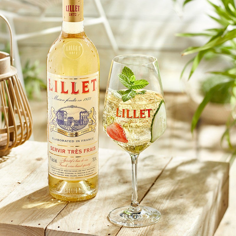 lillet法国开胃调配混酿葡萄酒进口制酒莉蕾配制干白静态葡萄酒