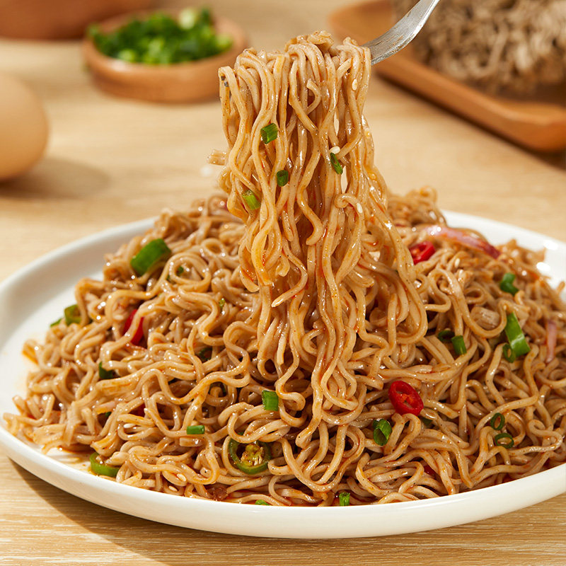 荞麦即食糖精粗粮餐厨速食脂肪方便低脂油炸冲泡方便面