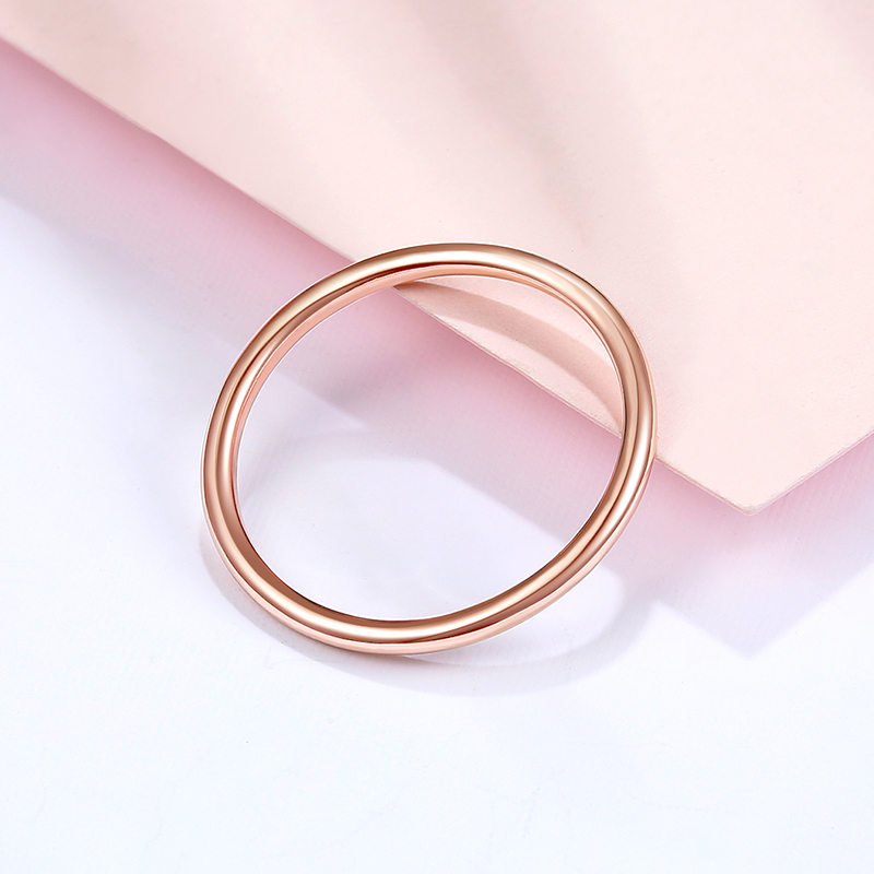 时尚简约金亮金彩玫瑰光圈戒指金戒指18k女友手饰