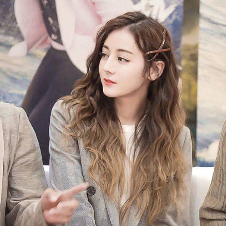 迪丽同热巴同款简约弹簧夹女头饰少女发饰