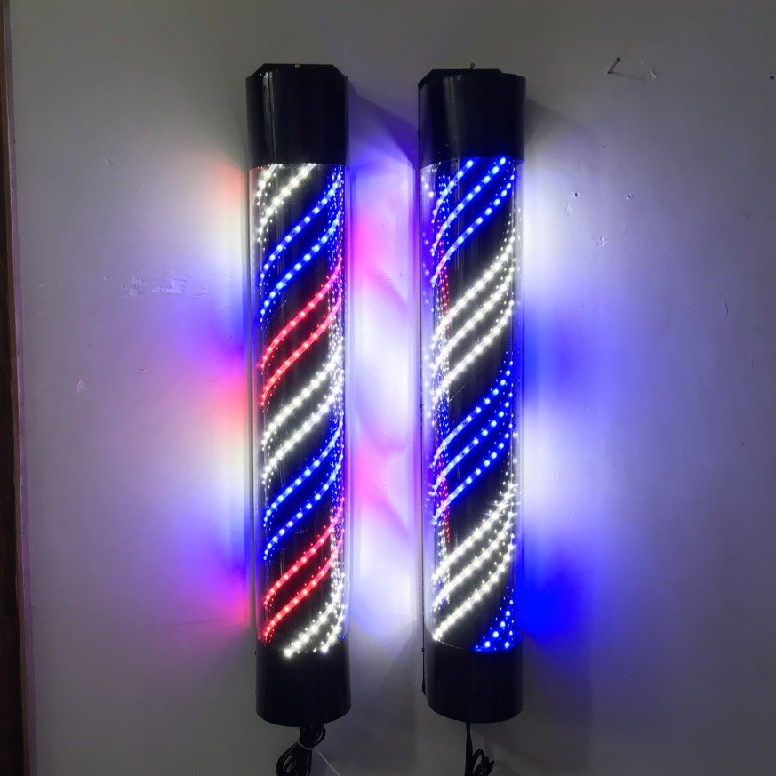 美发转灯发廊标志理发店挂墙led半圆其它