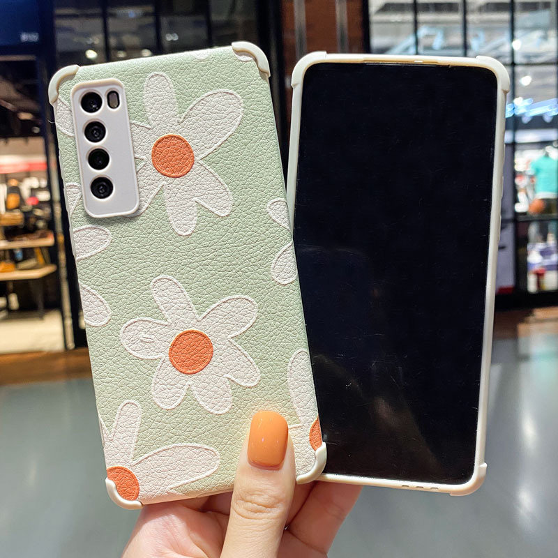 小羊皮适用华为nova7手机壳nove7机壳nowa外壳保护套女泫雅风新款网红