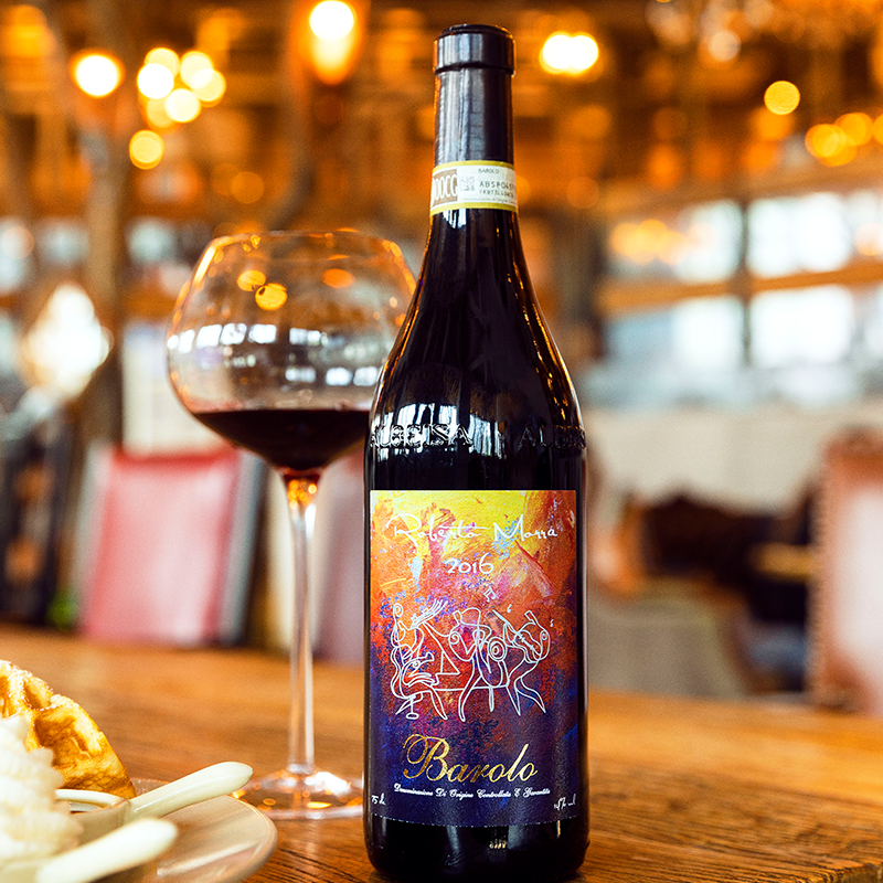 意大利性价比酒王docg狂欢之夜巴罗罗洛barolo红葡萄酒干红静态葡萄酒
