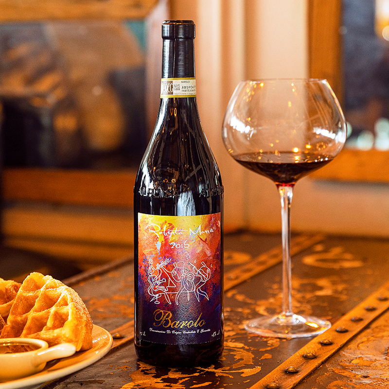 意大利性价比酒王docg狂欢之夜巴罗罗洛barolo红葡萄酒干红静态葡萄酒
