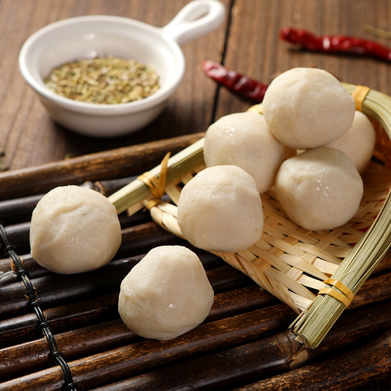 鱼丸丸子火锅永昌开心开心鱼手工食材新鲜串串鱼丸