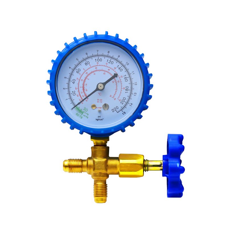 冷媒加氟r134a汽车表雪种压力表家用r22表阀空调冷媒