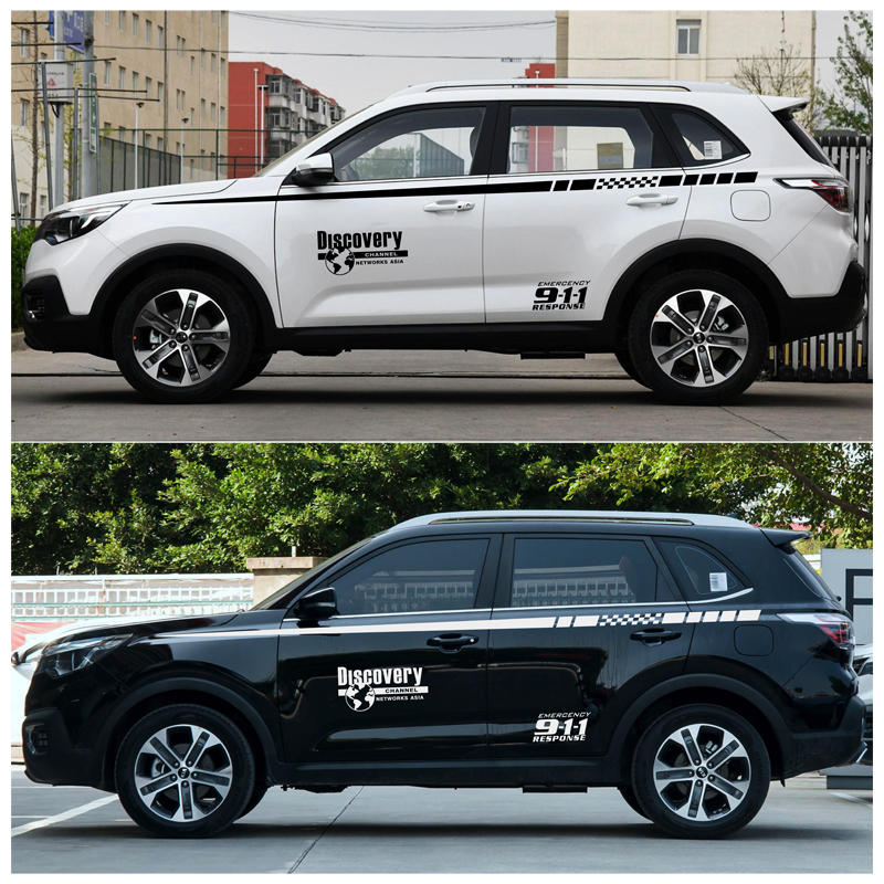 适用起亚智跑汽车拉花贴纸kx5车身改装个性汽车装饰贴