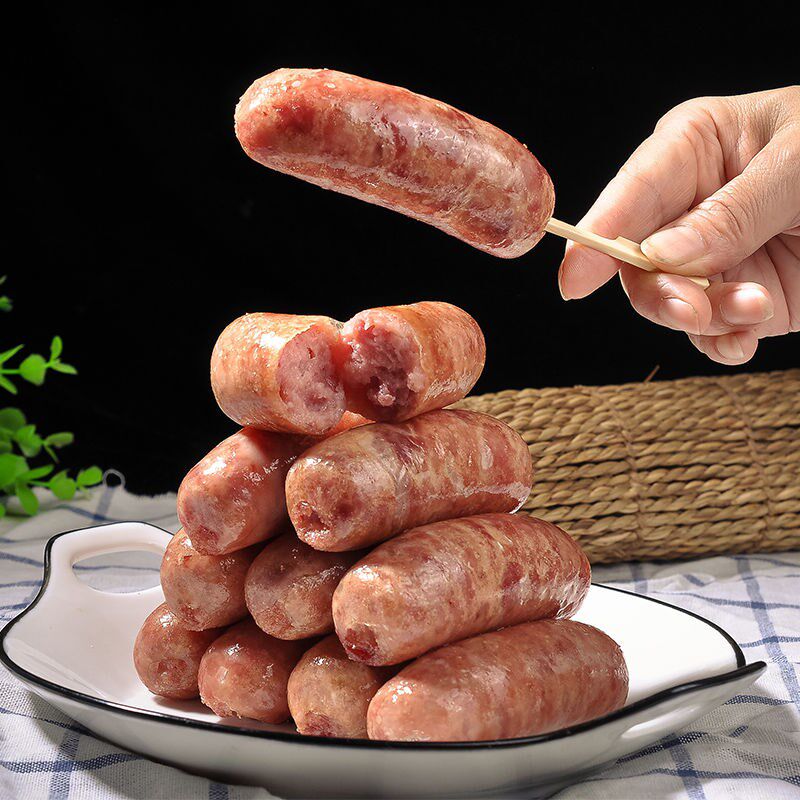 源鲜速达原味黑胡椒地道肠纯肉肠10根热狗台湾其他电子工具