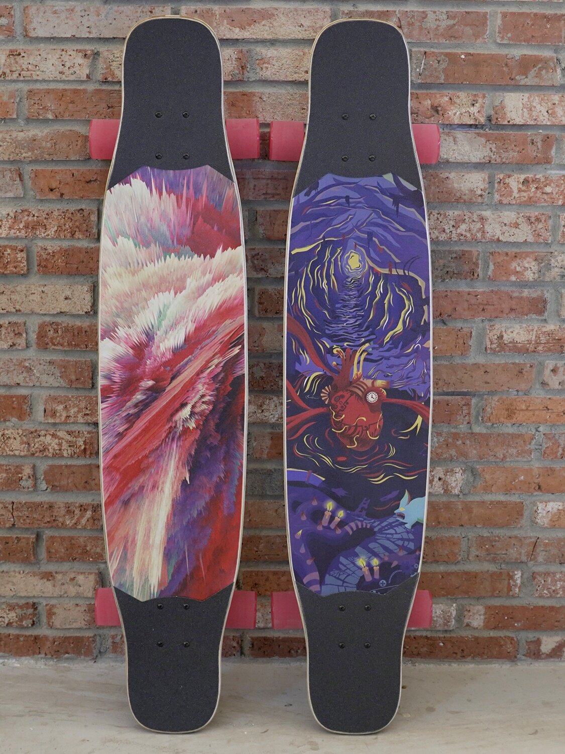 新款fis滑板心脏灵魂机器人长板专业舞板平花滑板