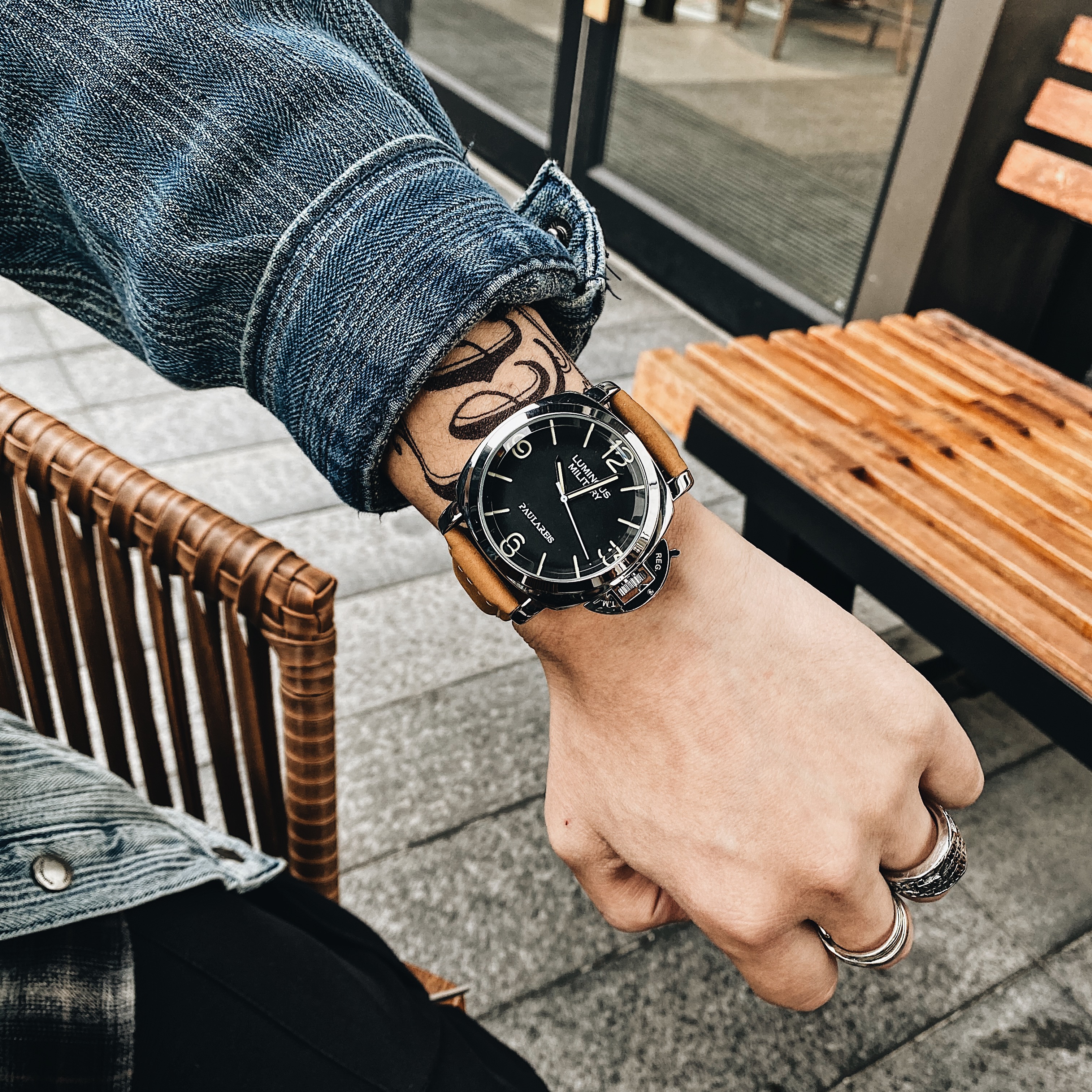 高级感陀飞轮机械表沛纳氚气手表男海男款品牌正品运动男表新概念