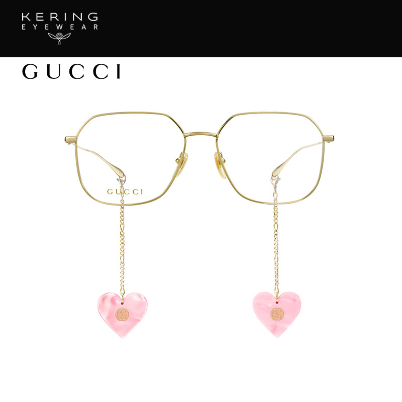 明星同款开云眼镜古驰gucci吊坠全框金属近视眼镜架