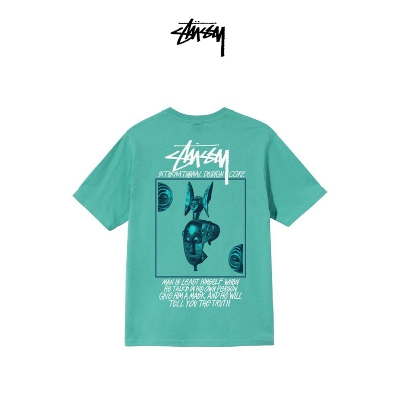 STUSSY斯图西 后幅潮流图案字母印花短袖T恤春夏