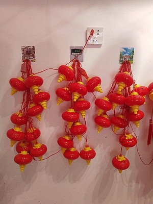 连串亚克力led灯笼户外防水春节节日装饰亮化灯笼
