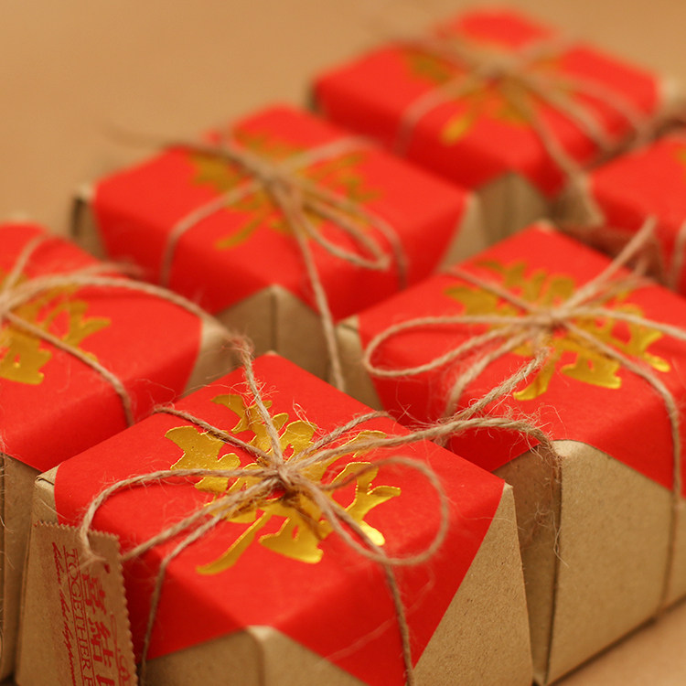 糖盒国风包装盒盒装礼盒复古个性盒中结婚糖果盒糖盒