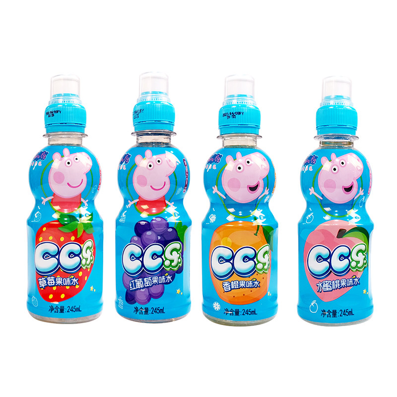 小猪佩奇cc乐果味水245ml24