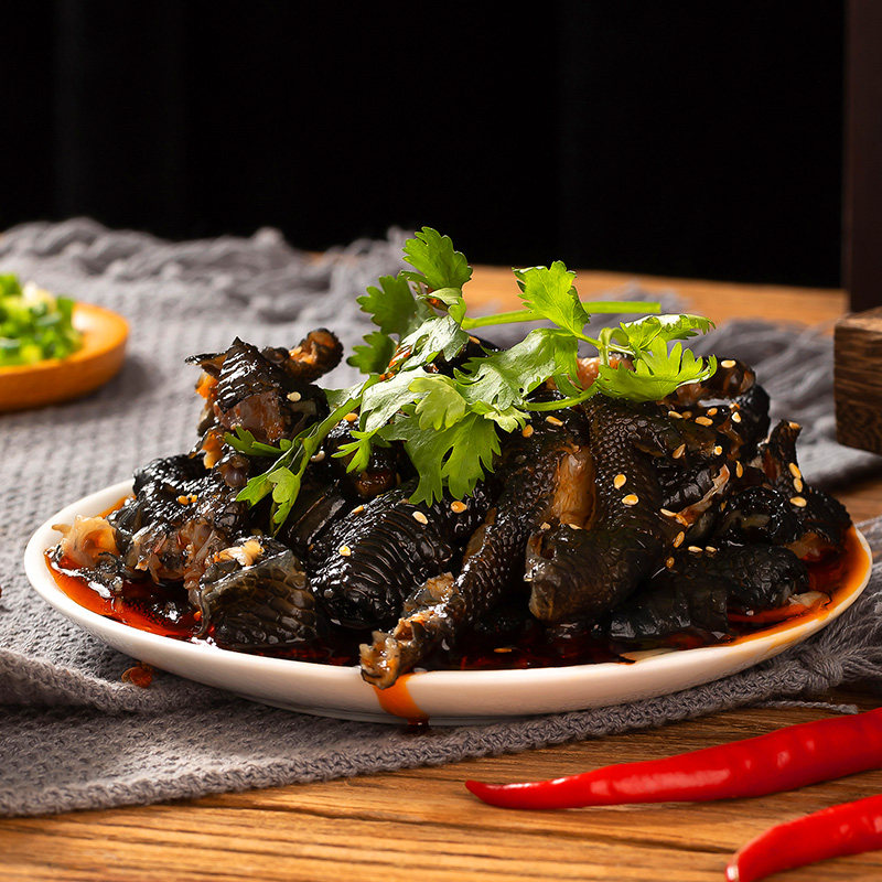 鸡爪麻辣乌鸡柠檬柠檬酸酸辣无骨凤爪即食熟食鸡肉零食