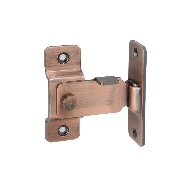 门扣美博希免打孔90度推拉推拉门门锁插销房门明插销