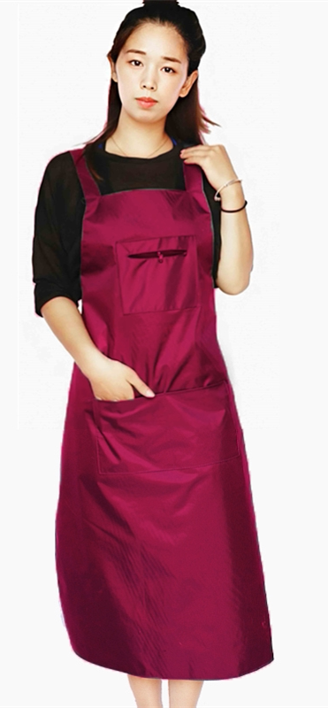高档时尚日系韩版全棉围裙防污家用韦裙厨师围裙