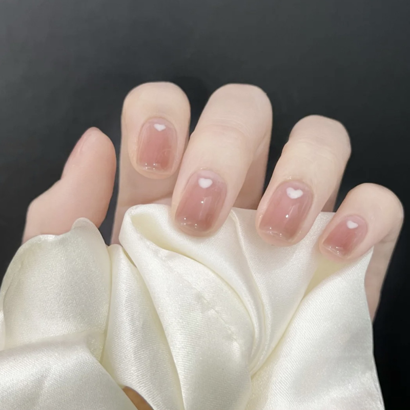 指甲小红书同款手工定制穿戴美甲成品显白短款美甲工具