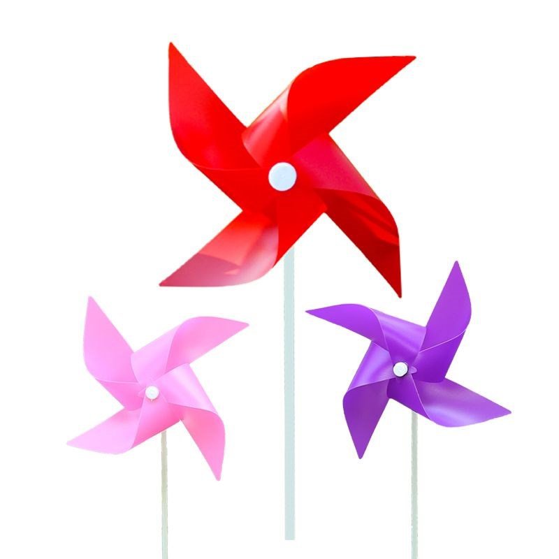 风车装饰车活动场地小风车露天婚礼悬挂景区喜庆节日操场新款旋转-优