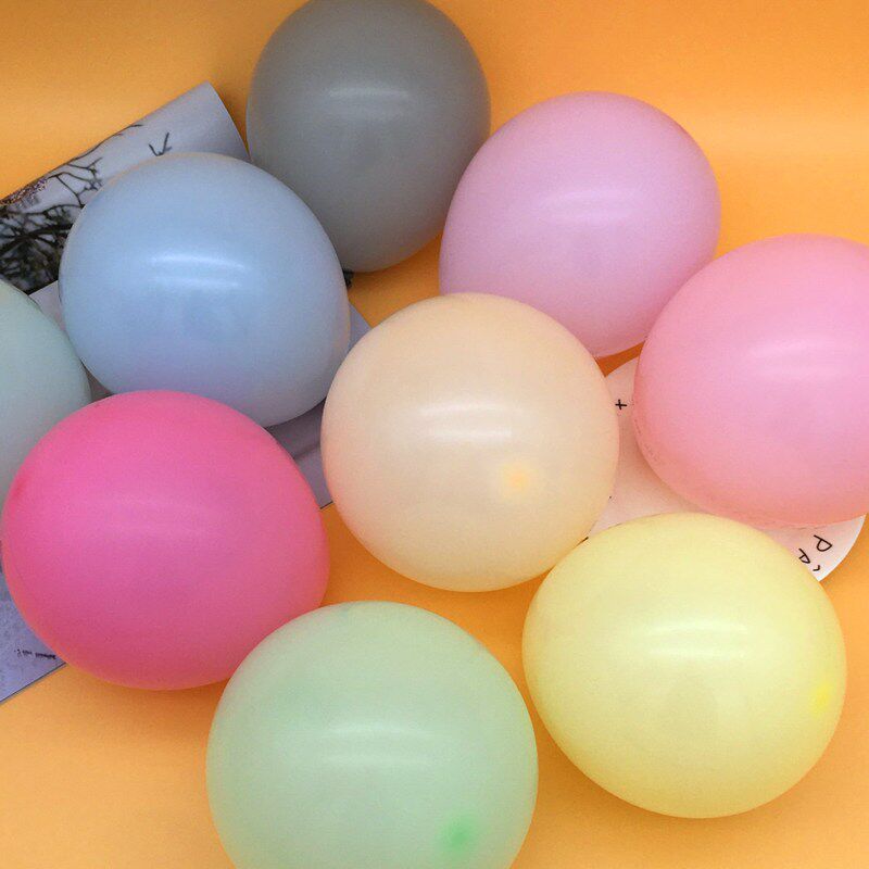 凯悦5寸加厚圆形马卡龙乳胶彩色小气气球结婚气球