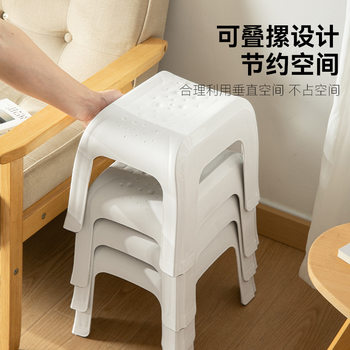 ຢາງພາລາສຕິກ bench stool ຄົວເຮືອນ thickened ງ່າຍດາຍ bench ຂະຫນາດນ້ອຍຕີນ non-slip ຢາງຫນາ stool ເດັກນ້ອຍຕ່ໍາ stool ຫ້ອງນ້ໍາ
