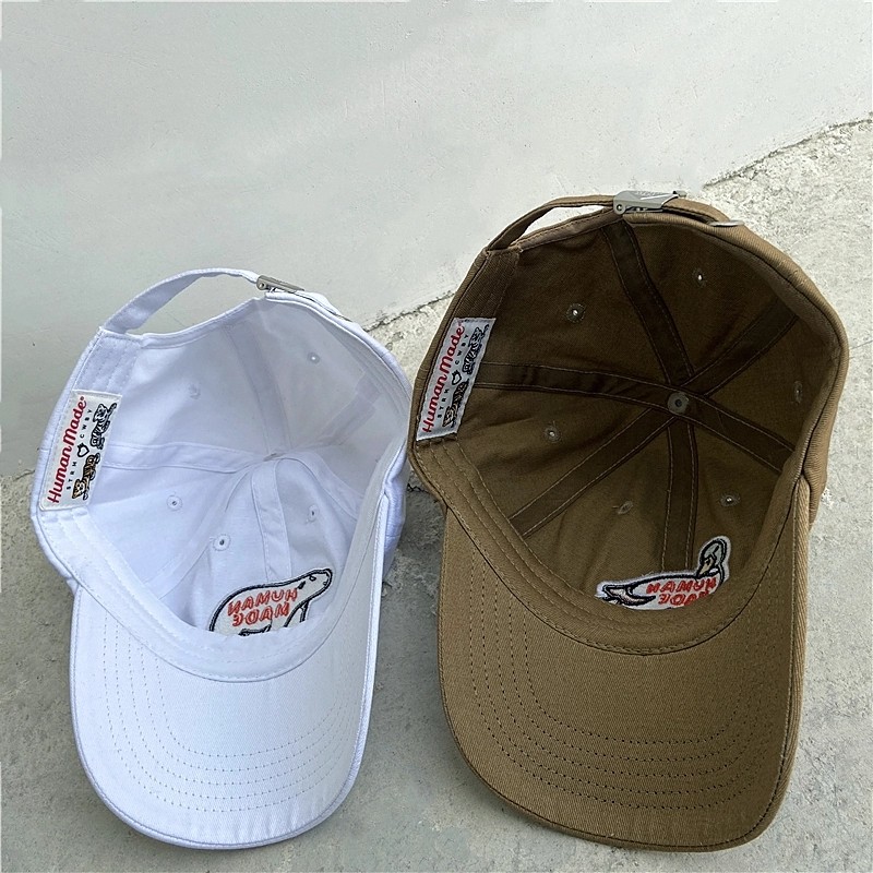 humanmadenigo日潮飞鸭刺绣卡通男女情侣棒球帽子