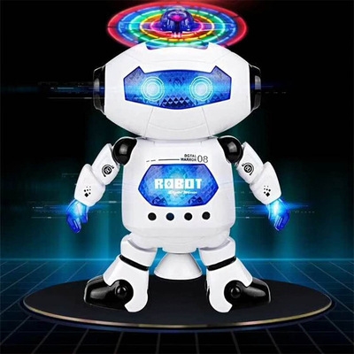 跳舞电动机器人乐玩玩具发光宝宝男孩女童酷小孩电子玩具