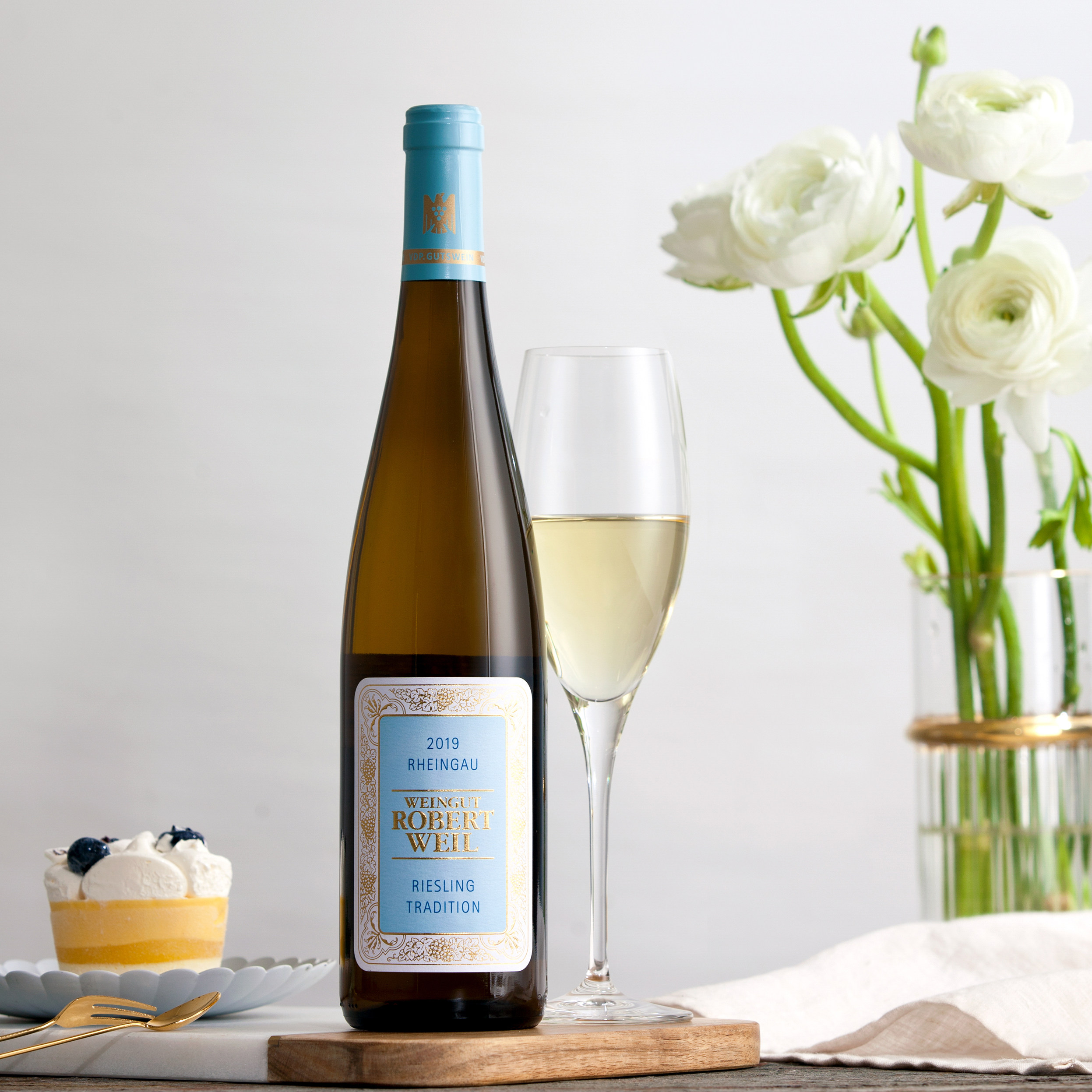 莱茵德国原装进口罗伯罗伯特特威尔酒庄传统雷司令白葡