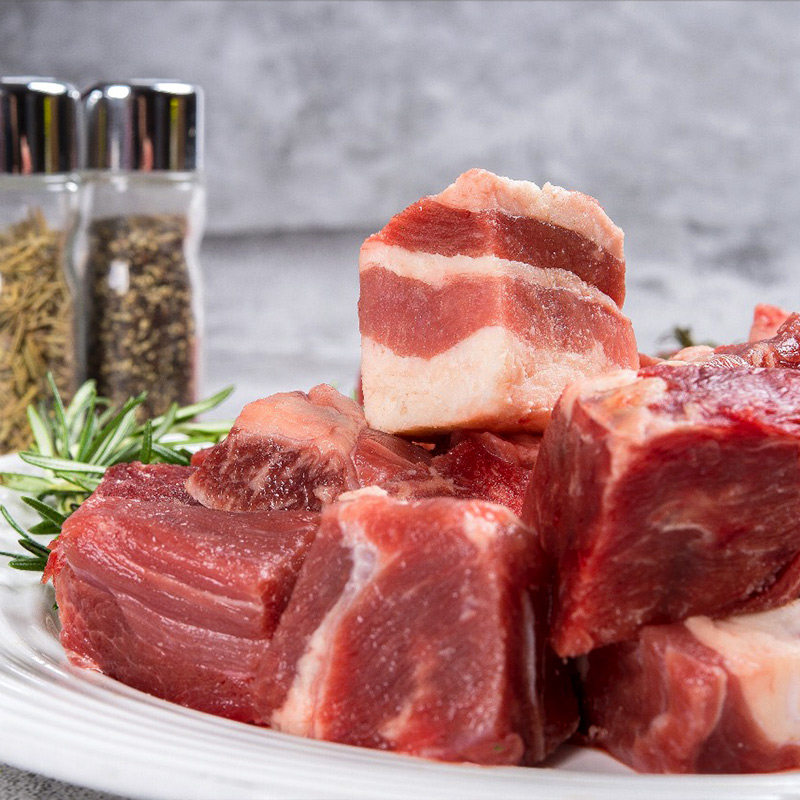 甘肃新鲜肋条牛腩连体牛胸包邮4斤胸腩牦牛土豆