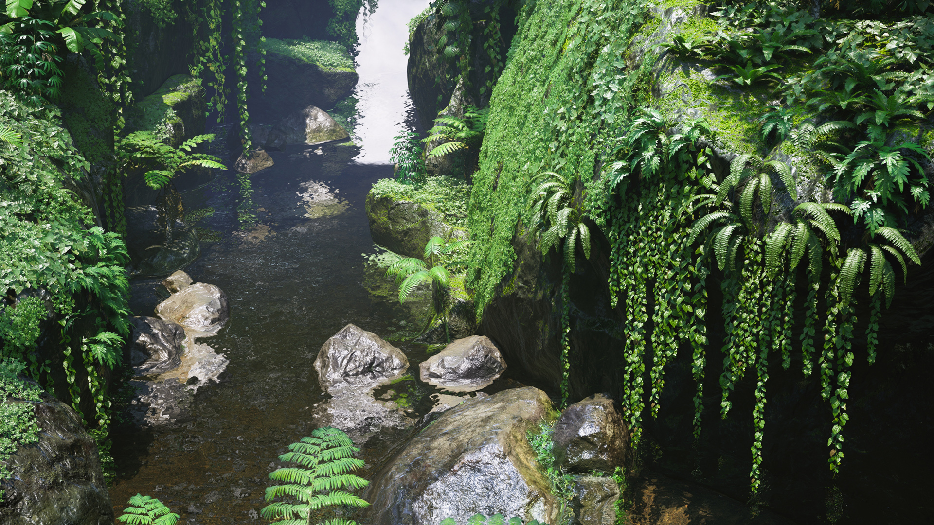 ue4虚幻ue5rainforestpack热带雨林森林树木场景设计素材
