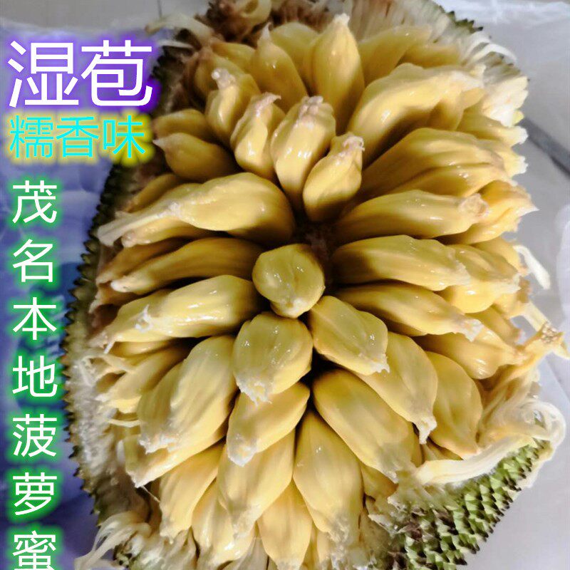 湿苞菠萝蜜茂名高州软糯湿包菠萝湛江广东干苞手工食品制作