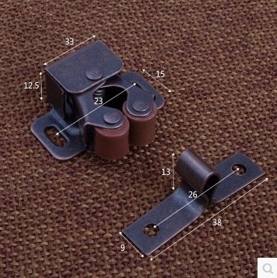 锁碰珠木门柜子卡扣储物柜衣橱纱门门吸家具衣柜橱柜门碰家用配