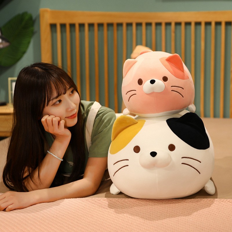 猫咪玩仔儿童团子胖玩具公具可爱绒胖肥宅猫咪大抱枕床上抱布娃娃