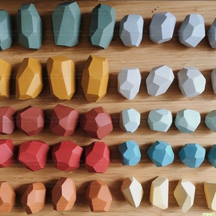 children colored building jenga block wooden stone toy