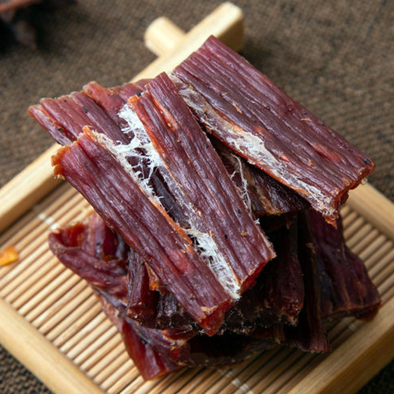 风干牦牛牛肉青藏高原特产手撕超干500g袋装牛肉类