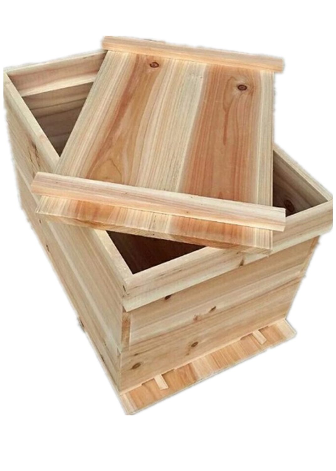 蜂箱七框全杉木烘干中蜂双王群蜂箱蜂箱中蜂标箱蜂箱中蜂7框专用