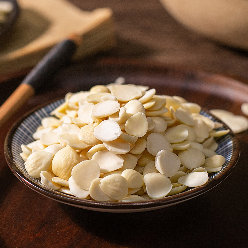 杏仁辉兴干货南杏100g去皮白杏仁生散装北杏杏仁