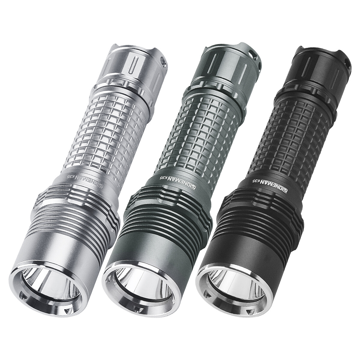 高档pioneman欧曼k35强光手电筒实用中头sst40sst70手电筒