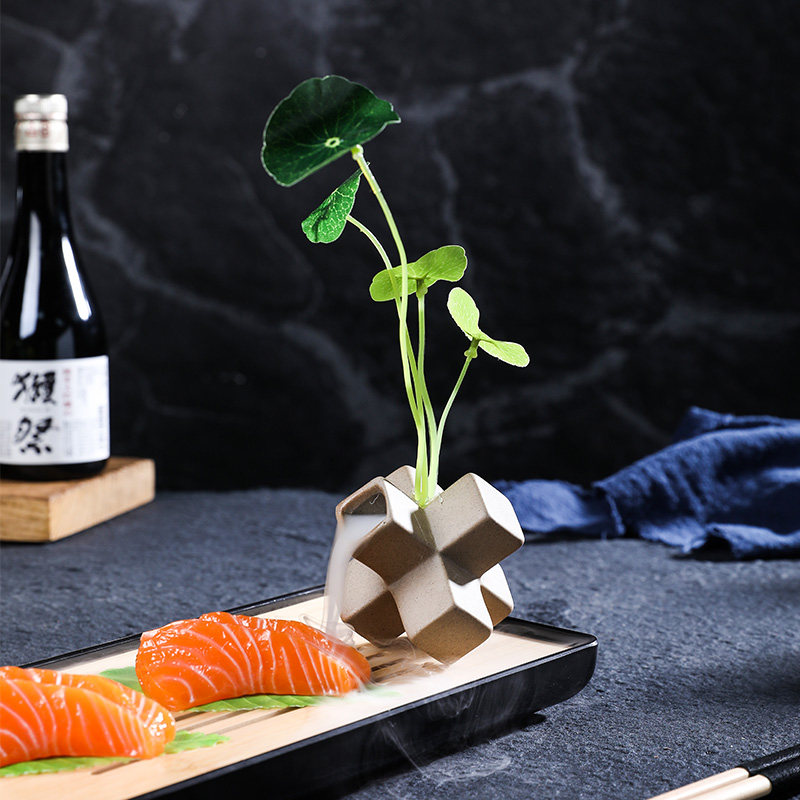 菜品摆盘装饰点缀刺身冷菜寿司装盘花草摆件寿司套件