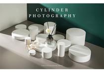 Cylinder Photographic Props White Small Circular Photo Geometric Body Round Plate Customisation