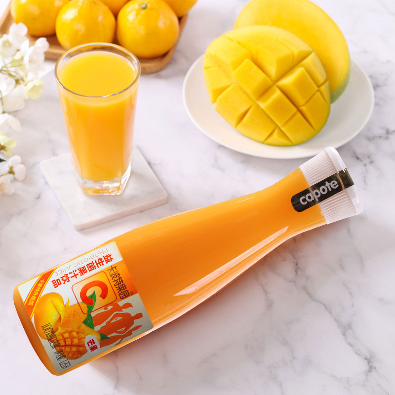 年货芒果益生菌果汁饮料125l6大瓶含芒果汁乳酸菌果汁宴席饮料