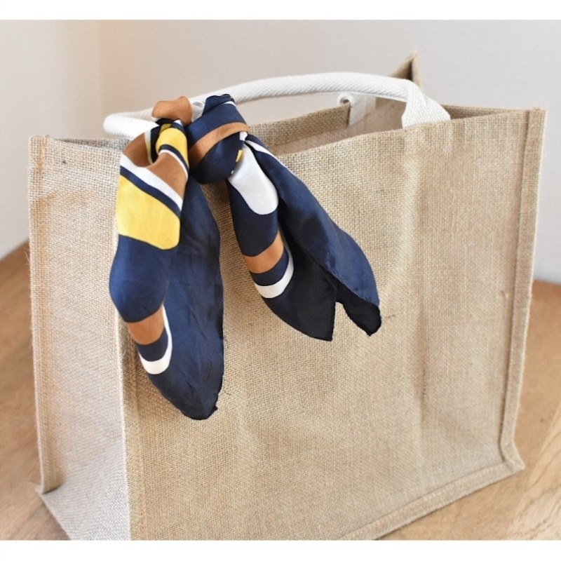 muji麻袋黄麻布袋改造购物袋编织袋手绘包邮购物袋