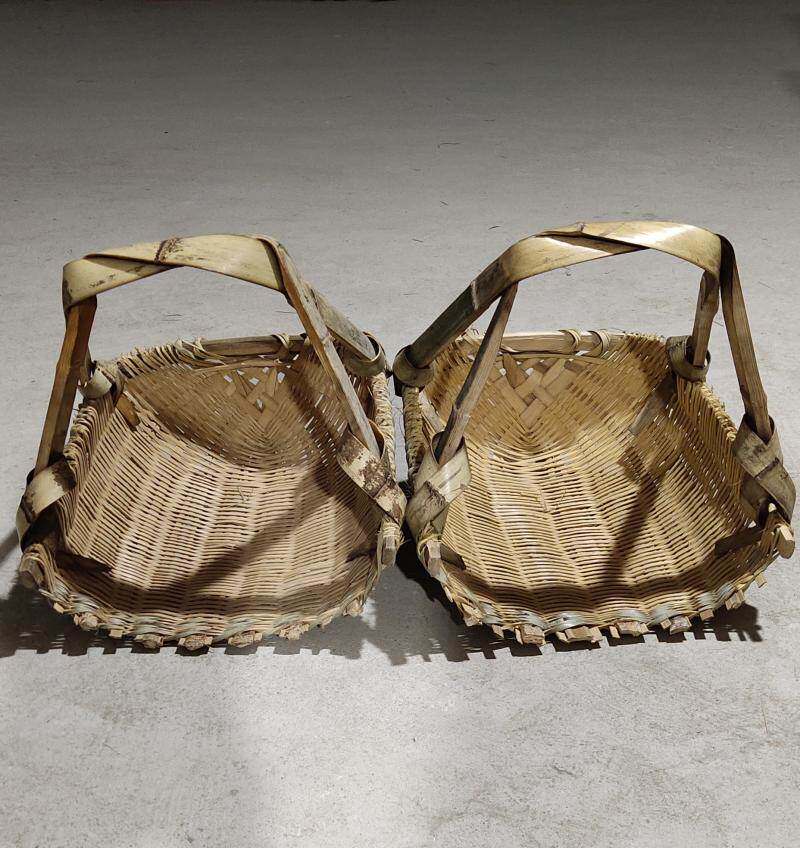 竹粪箕竹编织簸箕漏筛竹篮东西竹制品工地泥土其它园艺用品