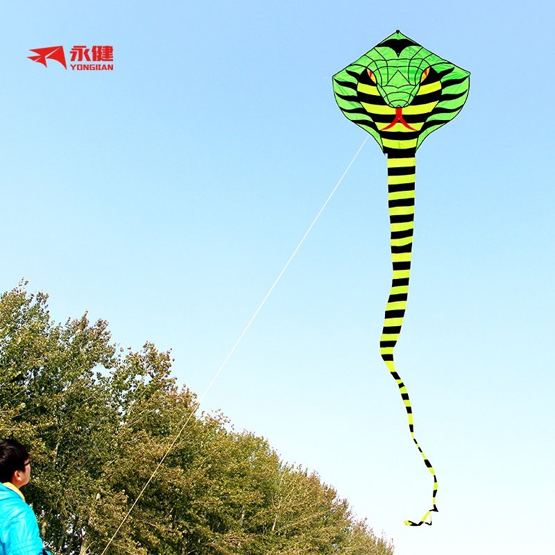 风筝潍坊眼镜王蛇竹叶青大型成人包邮线轮风筝