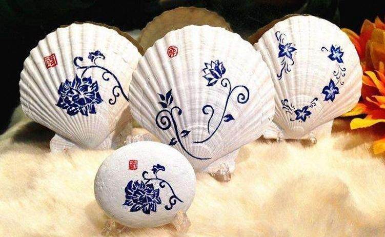 贝壳扇贝烧烤贝壳家幼教美劳材料装饰品diy手工海螺